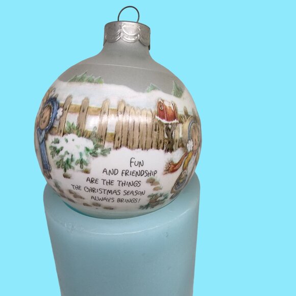 Hallmark Betsey Clark Ornament Glass Fun Friendship Christmas Season Brings 1989 - Picture 2 of 9